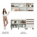 Ver imagem 6 de Armário de Cozinha Compacta Madesa Reims com Balcão 5 Portas 3 Gavetas Branco