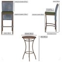 Ver imagem 2 de Mesa Bistro e 2 Banquetas Roma Marrom Corda Náutica 13 Trama Original