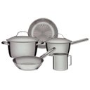 Ver imagem 1 de Jogo Panelas Tramontina Allegra Aço Inox Fundo Triplo 5peças