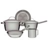 Jogo Panelas Tramontina Allegra Aço Inox Fundo Triplo 5peças - 1