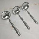 Ver imagem 2 de Conjunto 3 Concha de Inox para Sopa Feijão ou Molho Utensílio Cozinha Taumer
