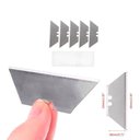 Ver imagem 3 de Estilete Compacto 4 Lâminas Fixa Multiuso Dobrável