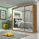 Ver imagem 1 de Guarda-roupa Casal Melissa com 4 Gavetas Super Glass Carioca Móveis