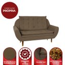 Ver mais imagens de Sofá 2 Lugares 1,40 cm com Pillow Top Lorena Linduras Home Shop: Marrom Claro