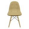 Kit 4 Cadeiras Charles Eames Botonê Eiffel Estofada - Bege - 3