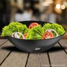 10 Saladeiras Triangulares 5l Grandes 31cm Preto Restaurantes Salada Frutas Essential Coza - 2