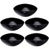 10 Saladeiras Triangulares 5l Grandes 31cm Preto Restaurantes Salada Frutas Essential Coza - 1