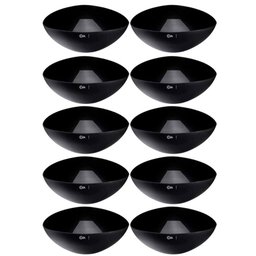 10 Saladeiras Triangulares 5l Grandes 31cm Preto Restaurantes Salada Frutas Essential Coza - 3