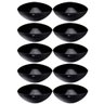 10 Saladeiras Triangulares 5l Grandes 31cm Preto Restaurantes Salada Frutas Essential Coza - 3