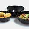 10 Saladeiras Triangulares 5l Grandes 31cm Preto Restaurantes Salada Frutas Essential Coza - 6
