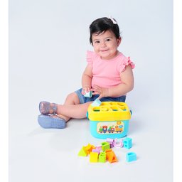 Brinquedo Bebê Balde de Encaixar Educativo Unissex- Pimpolho - 2