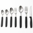 Ver imagem 1 de Talheres Conjunto com 42 Peças Preto e Inox New Caprese