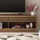 Ver imagem 4 de Rack para TV 2,00m com Detalhe Ripado e 2 Gavetas Ra2000 Tecno Móbili Natural