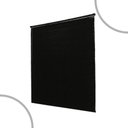 Ver imagem 1 de Persiana Horizontal de Pvc- 1,60x1,60m Cortina Off Blackout Preto