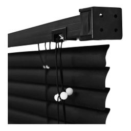 Persiana Horizontal de Pvc- 1,60x1,60m Cortina Off Blackout Preto - 3