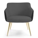 Ver imagem 5 de Kit 02 Poltronas Jade Pés Alumínio Tressê Cinza Escuro