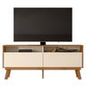 Rack Bancada Olinda 160cm Amêndoa/pérola Metalizado para Tv até 65” - Mobler - 1
