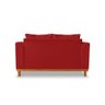 Sofá Namoradeira Viena 02 Lugares Com Almofadas Decorativa Suede Vermelho - Madeira Prima Deccor - 5