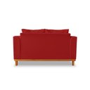 Ver imagem 5 de Sofá Namoradeira Viena 02 Lugares Com Almofadas Decorativa Suede Vermelho - Madeira Prima Deccor