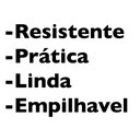 Ver imagem 7 de Caixa Organizadora Rattan 20 Litros Empilhável Preta - Cesto Organizador 20l