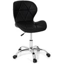 Ver imagem 1 de Cadeira Slim Office Estofada Base Giratória Cromado 