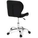 Ver imagem 4 de Cadeira Slim Office Estofada Base Giratória Cromado 