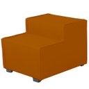Ver imagem 1 de Escada Estofada 2 Degraus para Cachorro Gato e Maca de Estetica Suede Terra Cota