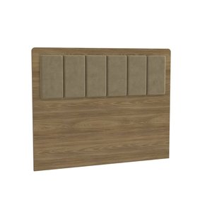 Cabeceira Estofada para Cama Box de Casal 138cm N800 Kappesberg - Nogueira