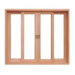 Janela Vitro de Madeira Eucalipto 100x120x12 Modelo Vidro Inteiro - 1