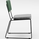 Ver imagem 7 de Kit 04 Cadeiras Decorativas Sala Jantar Allana L02 Facto Verde Musgo Linho Cinza - Lyam Decor