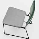 Ver mais imagens de Kit 04 Cadeiras Decorativas Sala Jantar Allana L02 Facto Verde Musgo Linho Cinza - Lyam Decor