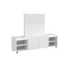 Conjunto Home Office 4 Peças com 1 Rack para TV, 1 Escrivaninha e 2 Estantes  - 4