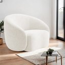 Ver imagem 2 de Poltrona Orgânica Luxo Recepção Amore Bouclé - Amarena Móveis