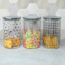 Ver imagem 2 de Pote de Vidro 750ml Minimalista Tampa Inox com Vedação:Mod2