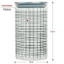 Ver imagem 3 de Pote de Vidro 750ml Minimalista Tampa Inox com Vedação:Mod2