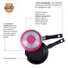 Hamburgueira Dupla Antiaderente 14cm Rosa Nacional - 3