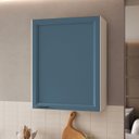 Ver imagem 1 de Armário Aéreo Planejado 1 Porta 60cm Soho CabeCasa MadeiraOriginals Branco/Azul