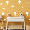 Kit de Adesivos Balões e Nuvens 20 Unidades Decoração Parede Porta Quarto Infantil - 1