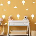 Ver imagem 1 de Kit de Adesivos Balões e Nuvens 20 Unidades Decoração Parede Porta Quarto Infantil