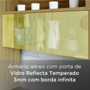 Ver imagem 2 de Cozinha 4 Peças Marquesa Vidro Reflecta Nesher Nature-Greige