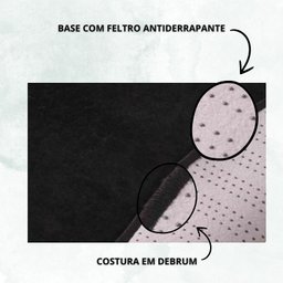 Tapete Macio Peludo 1,00m Redondo Preto Black - 5