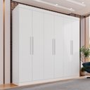 Ver imagem 2 de Guarda-roupa Casal 6 Portas 4 Gavetas Roma - Mais Móveis Neve