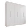 Guarda-roupa Casal 6 Portas 4 Gavetas Roma - Mais Móveis Neve - 1