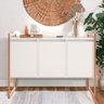 Buffet Sala de Estar 3 Portas Berlim - Branco Cobre Branco Cobre - 1