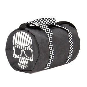 Mala Kvra Bag Stripes Preta/branco - Alça Xadrez - Kvra:preto/branco/único