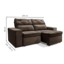 Ver imagem 6 de Kit Sofá Cheer Solar 3 Lugares Retrátil Reclinável com Rack Painel 65 New Oscar