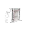 Ver imagem 4 de Armário Colmeia Cabideiro Livia M6 Closet Loja Vetorial Móveis