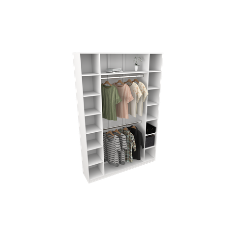 Armário Colmeia Cabideiro Livia M6 Closet Loja Vetorial Móveis
