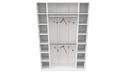 Ver imagem 3 de Armário Colmeia Cabideiro Livia M6 Closet Loja Vetorial Móveis