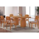 Ver imagem 1 de Mesa Cozinha Maldivas 180 + 6 Cad Havana Naturale Rufato